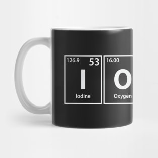 Ionic (I-O-Ni-C) Periodic Elements Spelling Mug